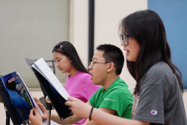 student at the international competition advanced training class