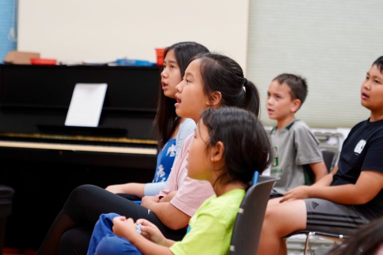 Students at the Music Theory / Sight Reading / Ear Training class